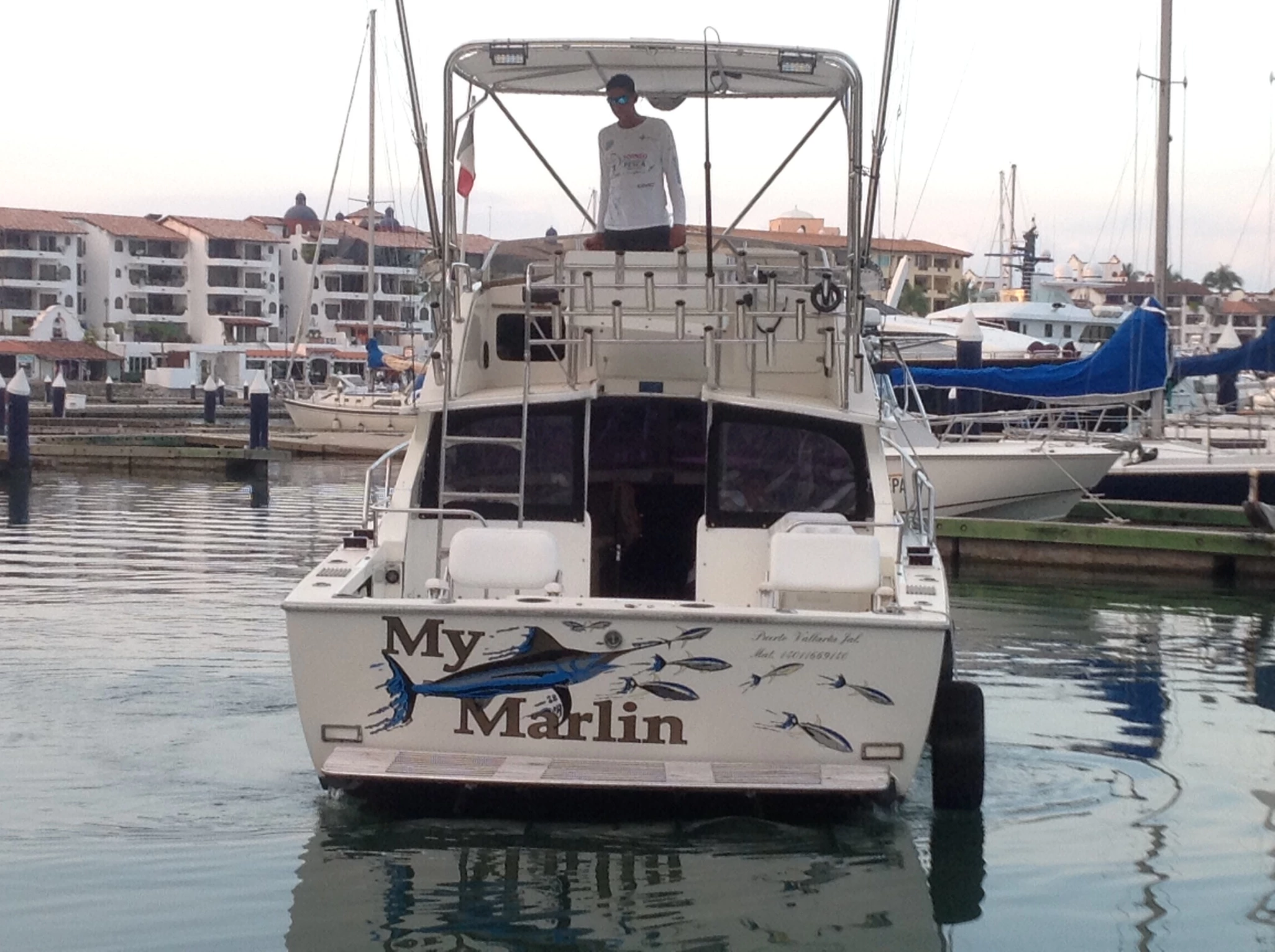 My fishing charters  boat rentals Jalisco Puerto Vallarta Jalisco  Bertram Sportfisher 1991 31 