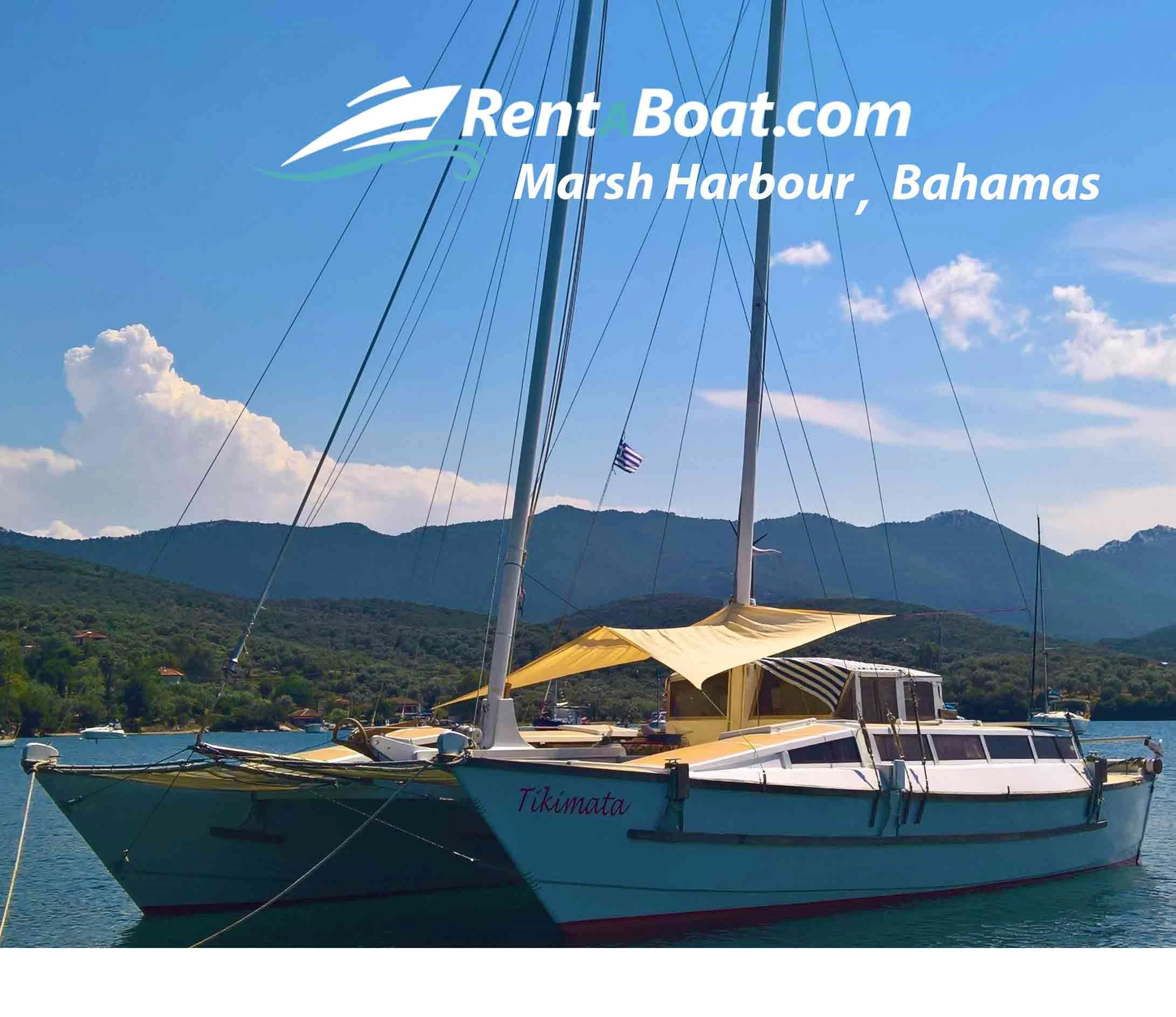  boat rentals Abaco Marsh Harbour Bahamas Abaco  Wharram Tiki 2001 38 