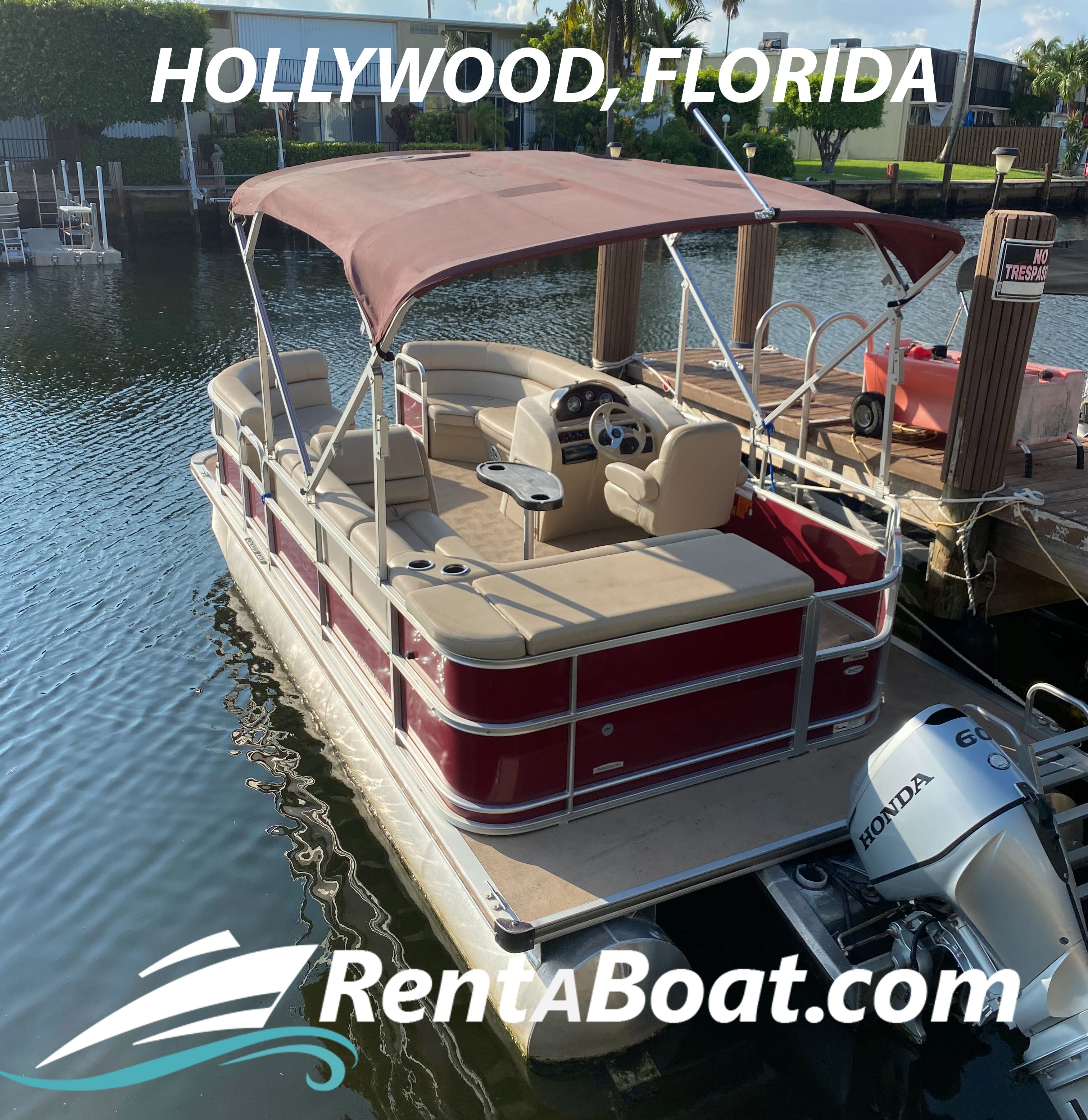  boat rentals Florida HOLLYWOOD Florida  Pontoon Pontoon 18 feet 2016 18 