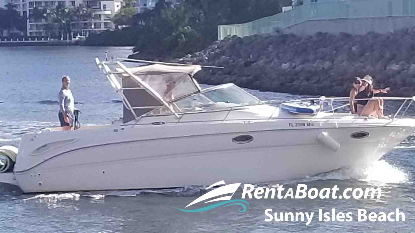 Exterior boat rentals Florida MIAMI Florida  Sea Ray Amberjack 2003 31.4 