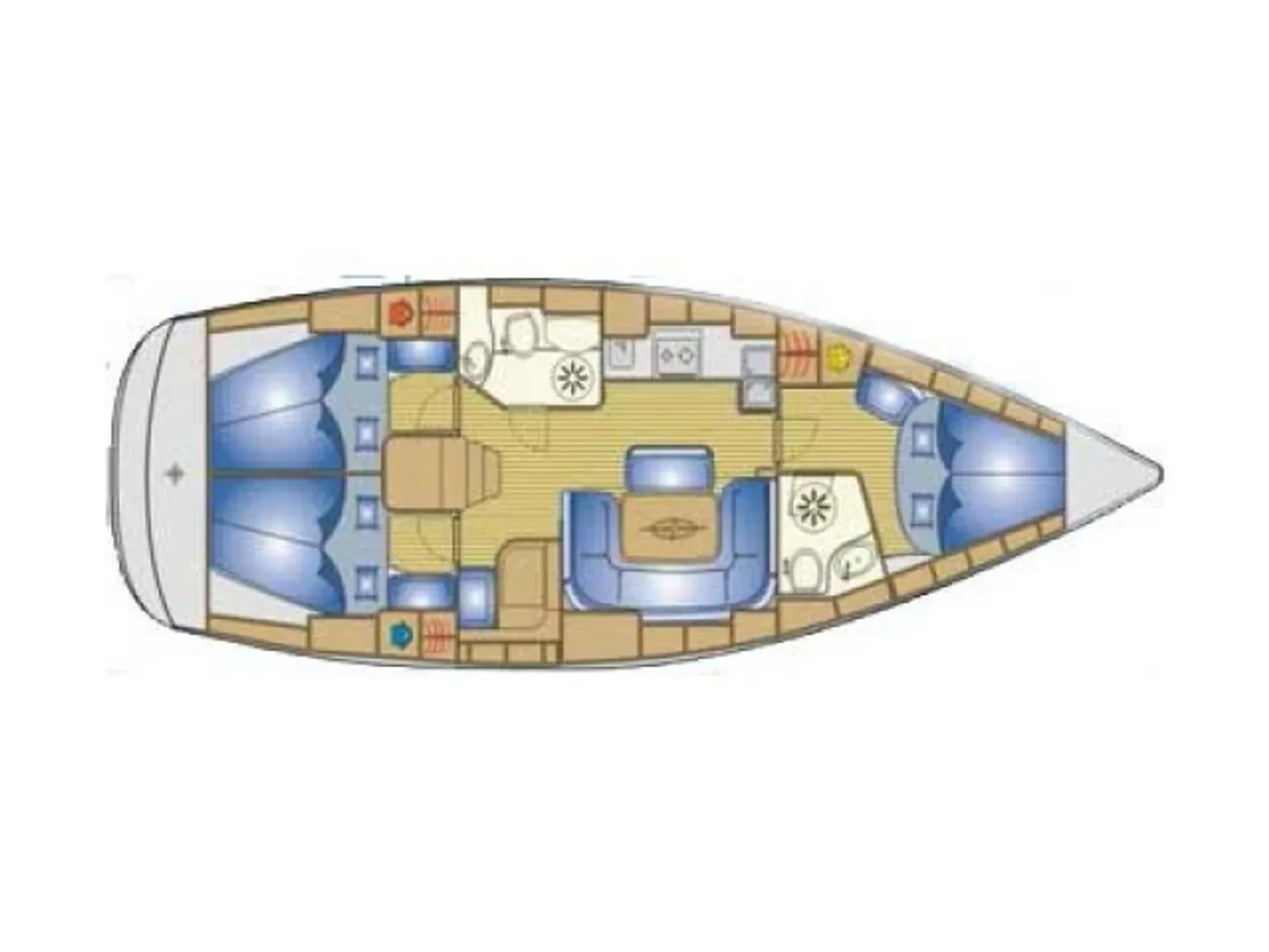 layout diagram boat rentals Varna varna Varna  Bavaria 39 ft cruiser 2006 39 