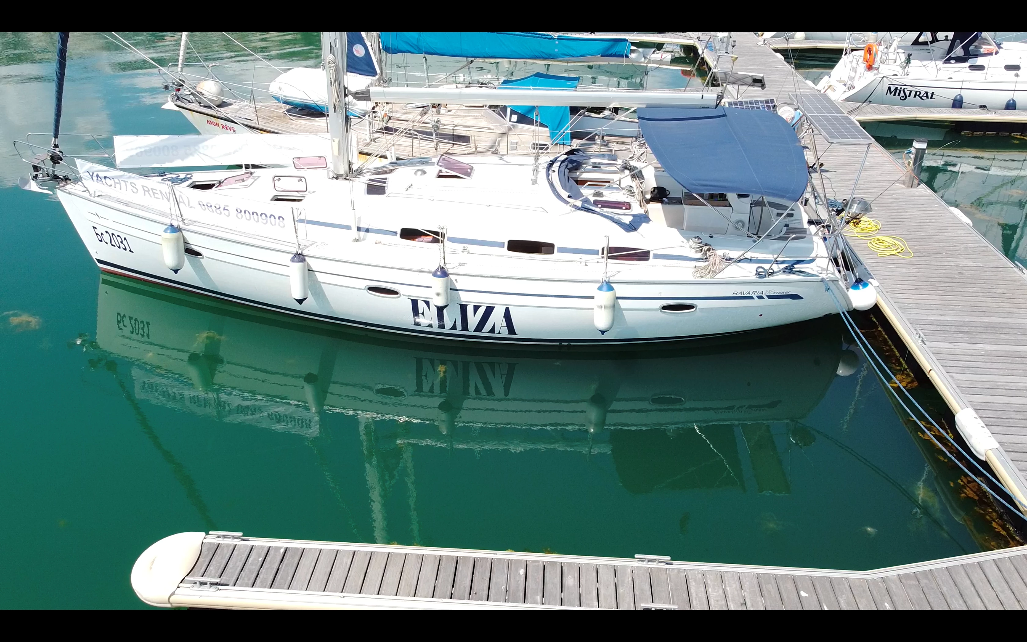 drone shot boat rentals Varna varna Varna  Bavaria 39 ft cruiser 2006 39 