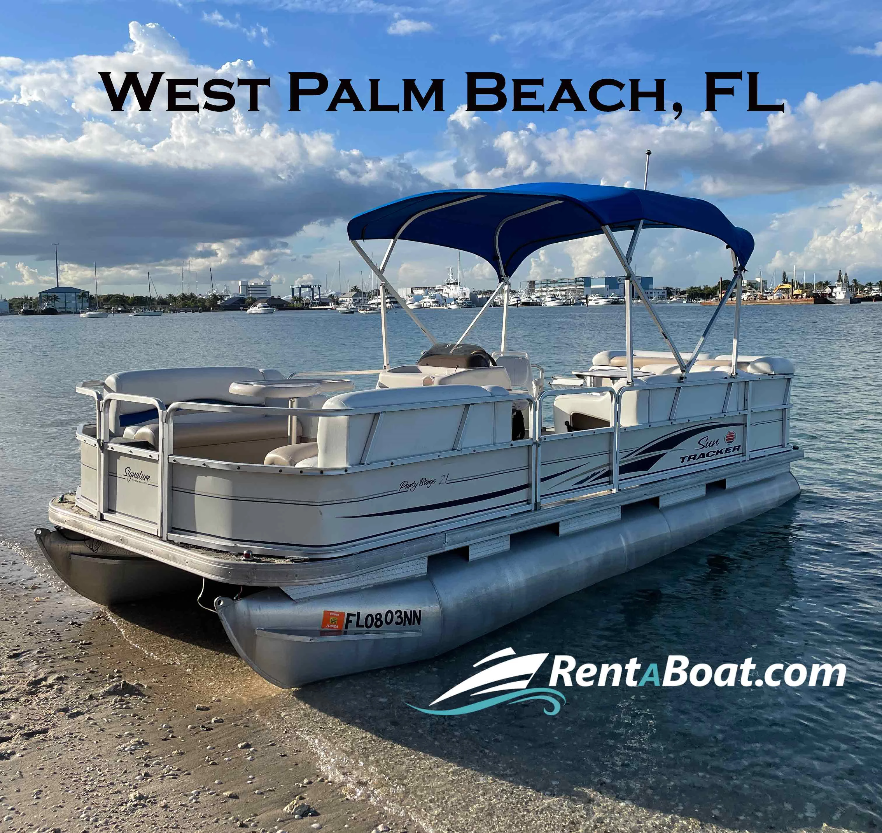  boat rentals Florida WEST PALM BEACH Florida  Sun Tracker Gas and Fuel is not included 2006 21 