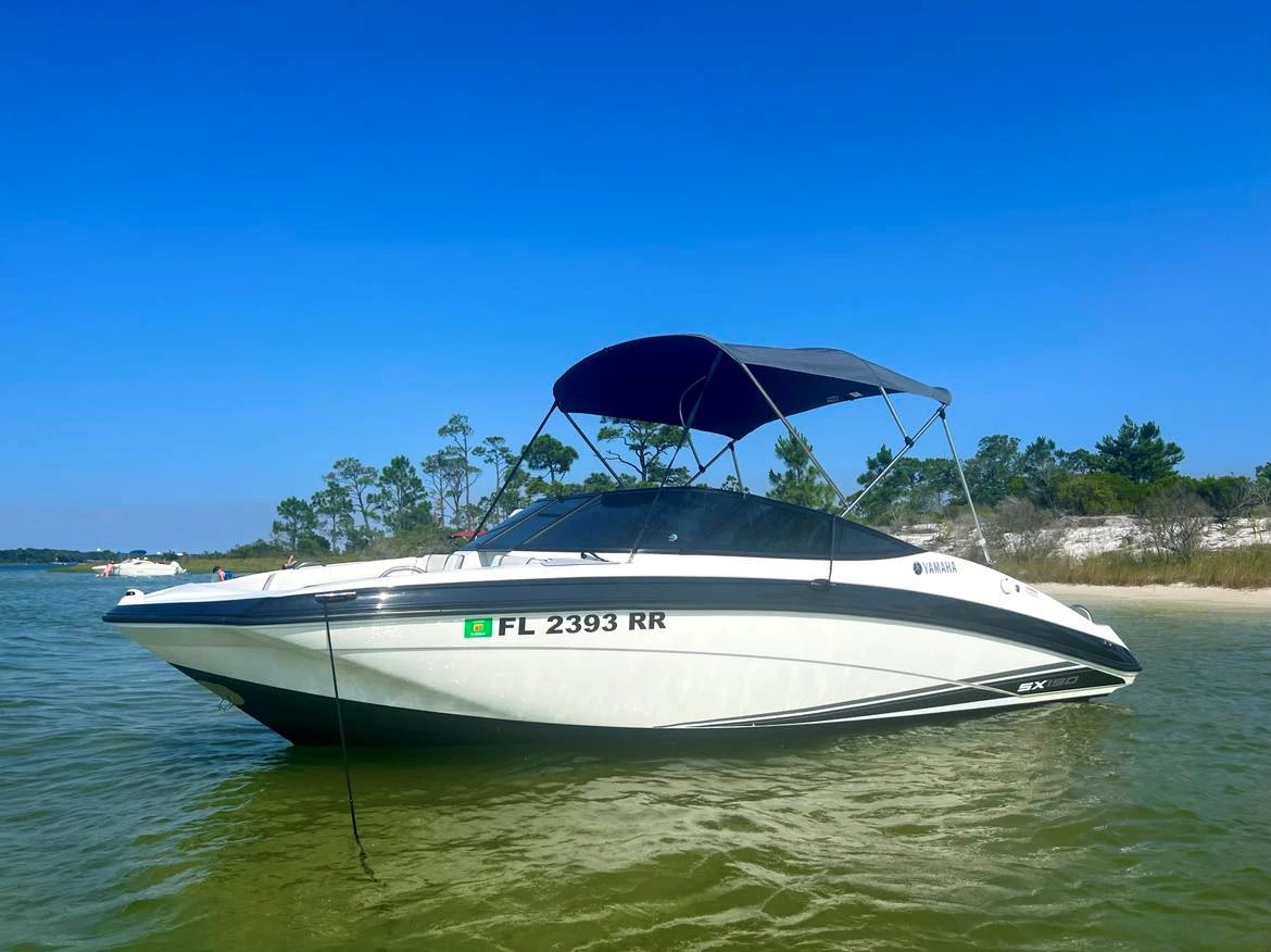 Exterior with Bimini top up boat rentals Florida GULF BREEZE Florida  Yamaha SX190 2018 19.5 